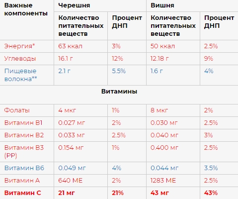 Вишня или черешня? Какая из этих ягод полезнее и почему